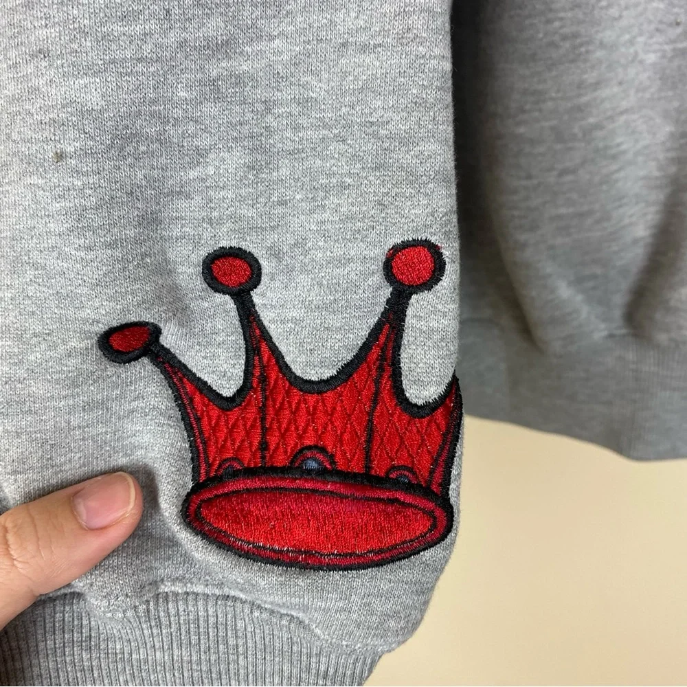 Vintage Y2K Skateboard JNCO Jeans embroidered pullover Hoodie Large - Picture 4 of 7